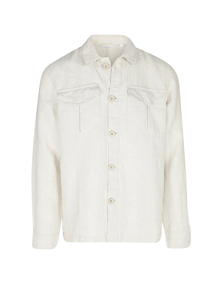 KNOWLEDGE COTTON APPAREL Hemd Overshirt  beige | S